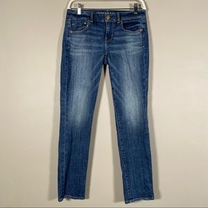 AEO Women’s Stretch Skinny Blue Jeans Size 4S